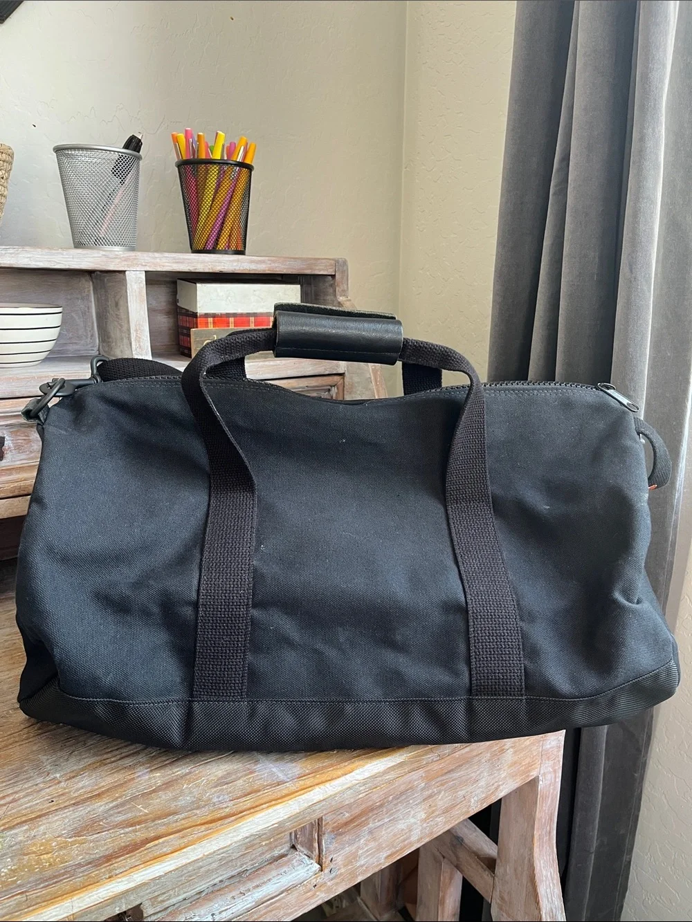 🖤 Owen & Fred R&R 2nd Edition Lake Powell Duffel Bag Canvas Leather Strap